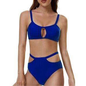 Peddney Women Cutout High Waisted Bikini
Swimsuit Strappy Bathing Suit